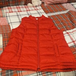 J. Jill Fiery Red Down Vest